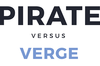 Verge (XVG) vs PIRATE (ARRR)