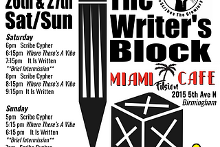 Press Release: The Writer’s Block