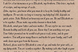 The made-up last will of Judith Firmin by Laura Jevtich created in Canva Pro