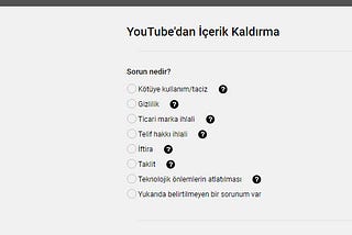 YouTube’dan İçerik Kaldırma