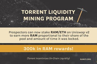 Ramifi Liquidity Mining Is Now Live — Over 300k In RAM Rewards!