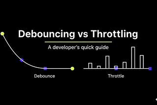 Overview of debouncing vs throttling concepts used in front end performance optimization