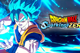 The game’s announcement screen featuring Goku in Super Saiyan Blue.