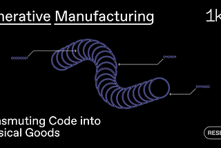 Generative Manufacturing: Transmuting Code into Physical Goods