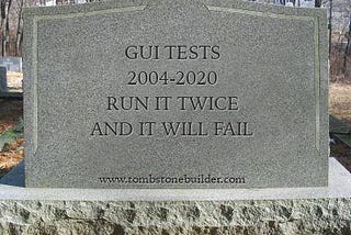 Are GUI tests dead?