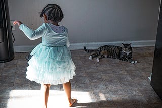 Learning to be more assertive from my cat and toddler.
