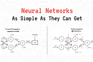 Neural Networks, As Simple As They Can Get
