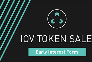 Declare Your Interest for the IOV Token Sale