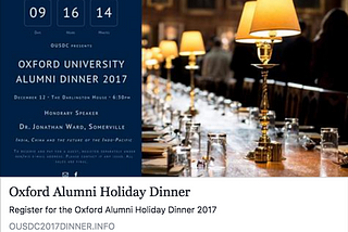 Oxford University Society Holiday Dinner 2017 — Remarks