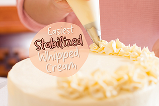 Easy Stabilized Whipped Cream Frosting