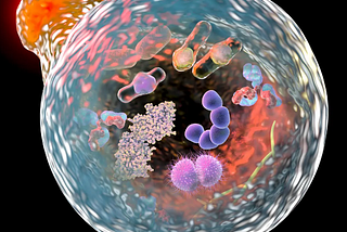 Lysosome engulfing the cellular waste [Image credit : Kateryna Kon/Dreamstime.com]