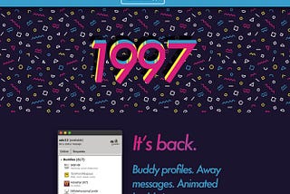 Introducing 1997.chat: Instant Messaging, the way it used to be