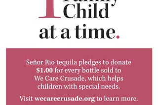 Señor Rio Tequila is Giving Back!