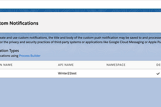 Day 18: Send Custom Notifications from Apex in Winter 21' #TexeiAdventCalendar