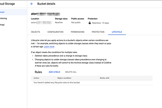 How to save $$ on GCP storage by setting up right retention policy