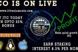 A great opportunity to invest in ititaniumcoin ico at its lowest price of just $ 0.5