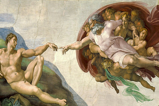 The Creation of Adam by Michelangelo