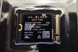 WD_Black SN770M NVMe SSD review | Vic B’Stard’s State of Play