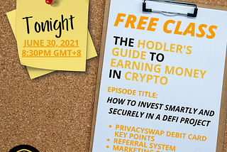 BECOME A CRYPTO AND DEFI MASTER BY JOINING OUR FREE WEBINAR!