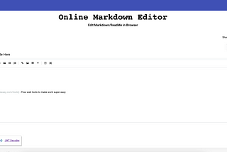 Best Online Markdown Editor: Create or Edit Markdown/ReadME in Browser with Live Preview