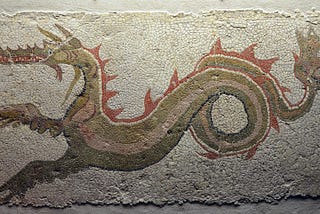A mosaic of a sea monster