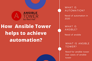 How Ansible Tower helps to achieve automation?