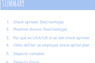(casi) Todo lo que debes saber para crear un plan de phantom/stock options para tus empleados en…
