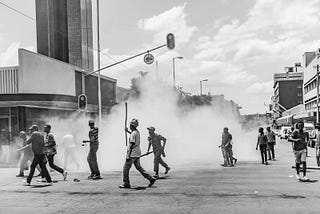 Protesters on the streets