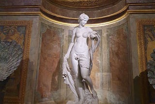 A statue of Amphitrite by Michel Anguier, exhibited in the Palace of Versailles.