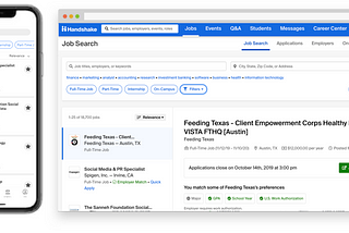 Redesign Challenge: Handshake Job Search Bar