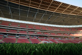 An image of Wembley Stadium before the FA Cup Final between Sheffield Wednesday and Fulham.