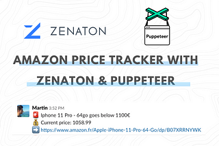 Amazon price tracker with Zenaton & Puppeteer