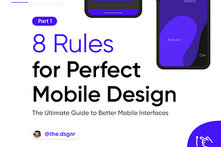 8 rules for perfect mobile design