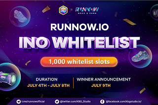 Runnow.io INO Whitelist — An Exclusive Event For GemUni Community