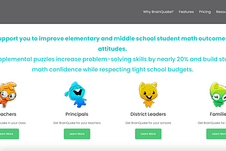 BrainQuake as a classroom resource