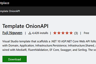 Template Onion API on .NET 10: Ready for Visual Studio 2026