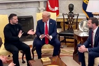 President of Ukraine Volodymyr Zelenskyy, President of the United States donald trump and Vice President of the United States jd Vance in the Oval Office at the White House