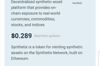 SOMETHING DEAD THAT I LIKE: Synthetix Network Token (SNX)