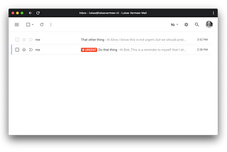 Gmail Inbox is my to-do-list