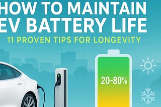 How to Maintain EV Battery Life: 11 Proven Tips for Longevity