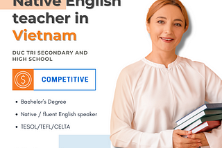 [Part-time] Native English-speaking IELTS & General English teachers