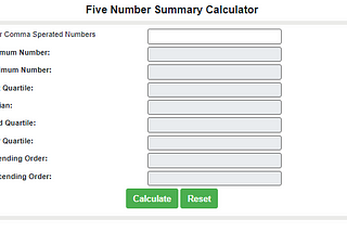 Best Five Number Summary Calculator In 2021