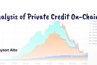 Analysis of Private Credit On-Chain