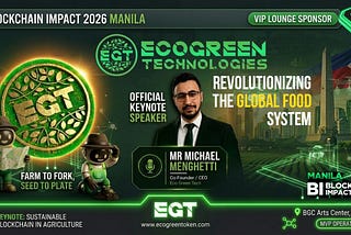 Ecogreentech (EGT) Joins Blockchain Impact 2026 Manila as VIP Lounge Sponsor