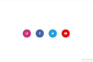 Designing Social Media Icons Using HTML,CSS & BOOTSTRAP