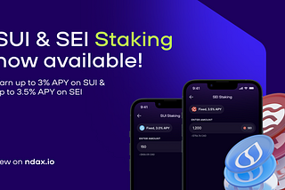 Sei and Sui Staking Now Available on Ndax