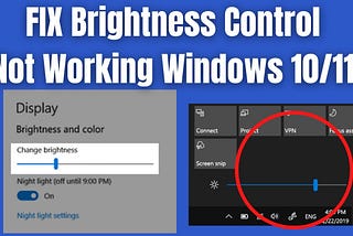 Brightness slider is not showing up in Windows 11 — Sandy Inspires