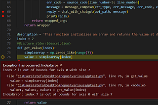 Python Error Handling ChatGPT Debugging