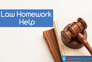 Law homework help