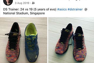 (Non-tech) ASICS DS Trainer History